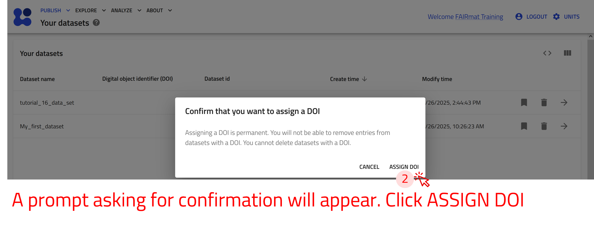 screenshot of the dataset page